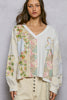 POL - Off White V Neck Balloon Sleeved relaxed fit