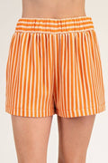 Elastic Band Eyelet Shorts