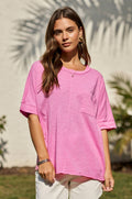 Cotton Slub Knit Top