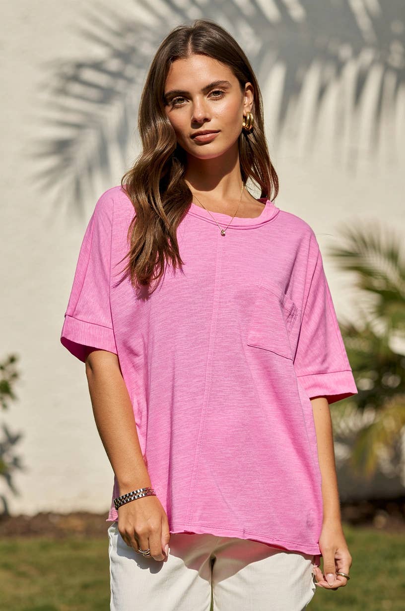 Cotton Slub Knit Top