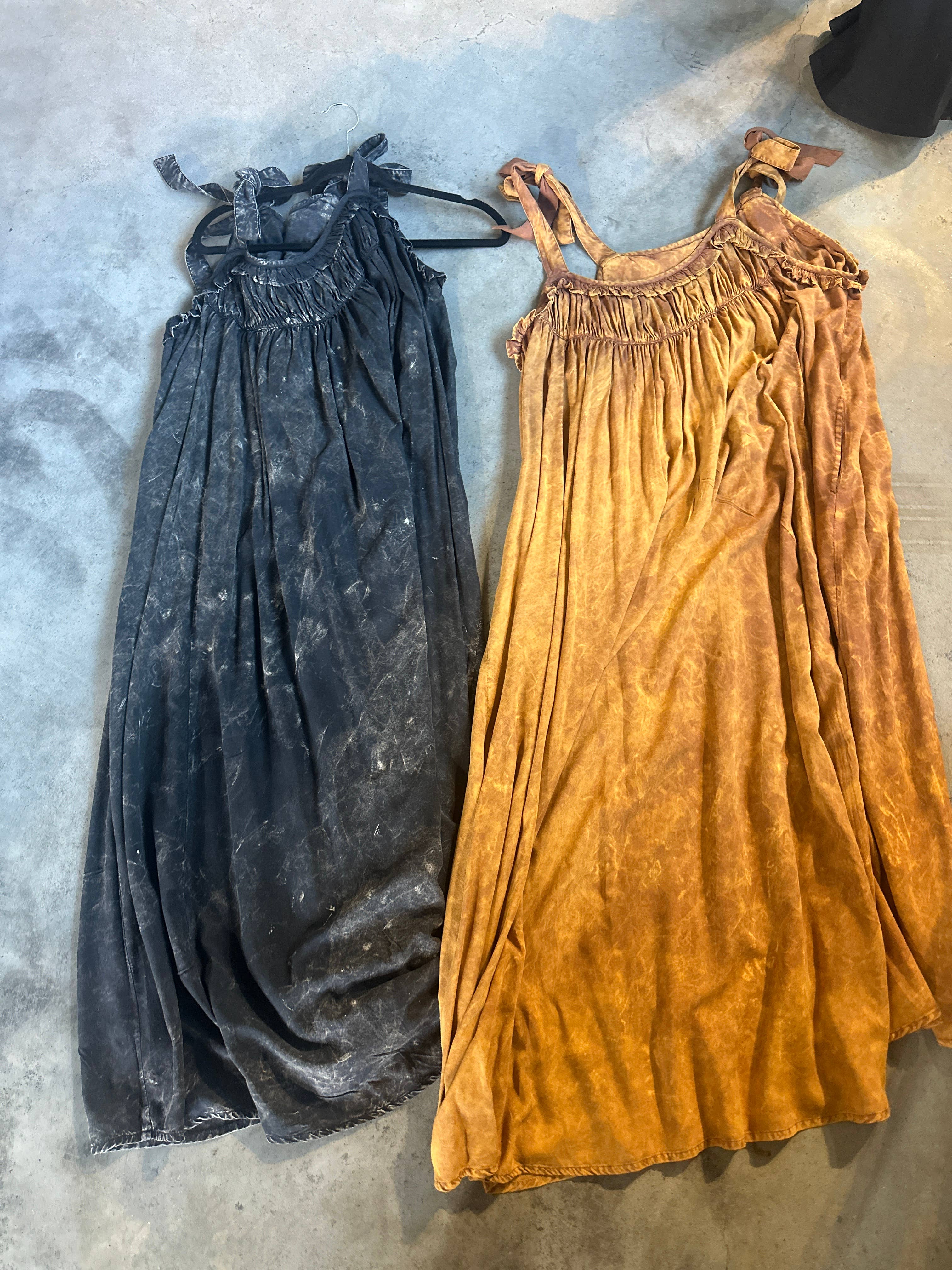 Black Tuck Strap Dress