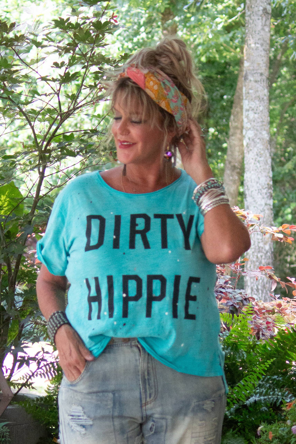 Dirty Hippie Tee - Island Berry