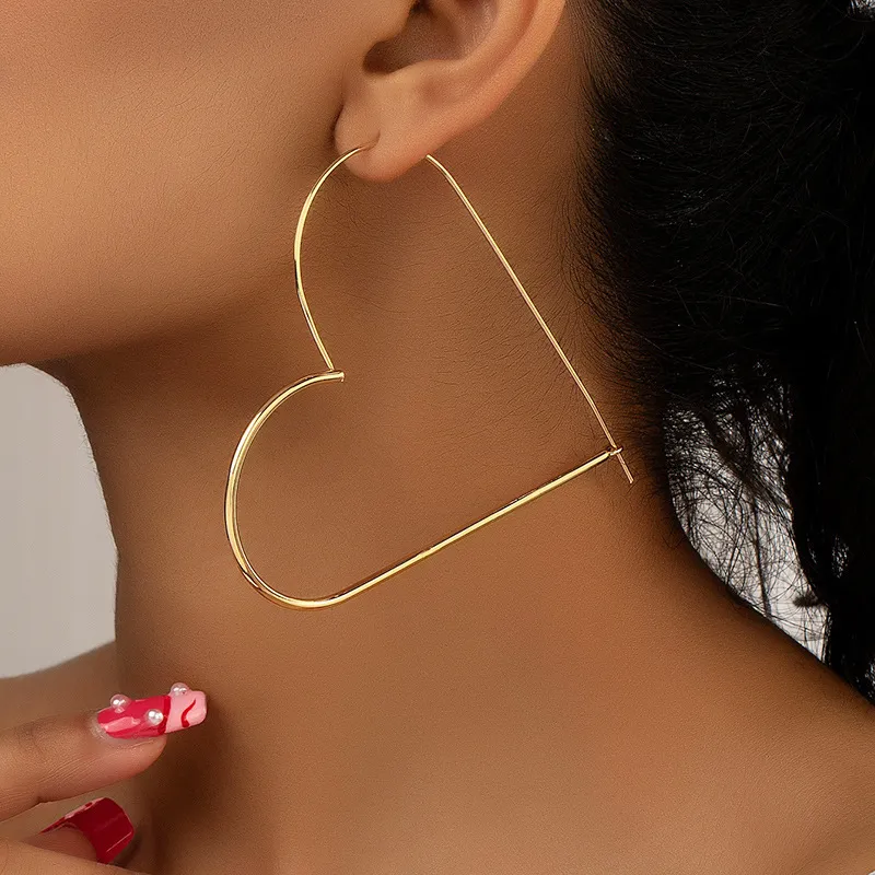 Heart Hoop Earrings