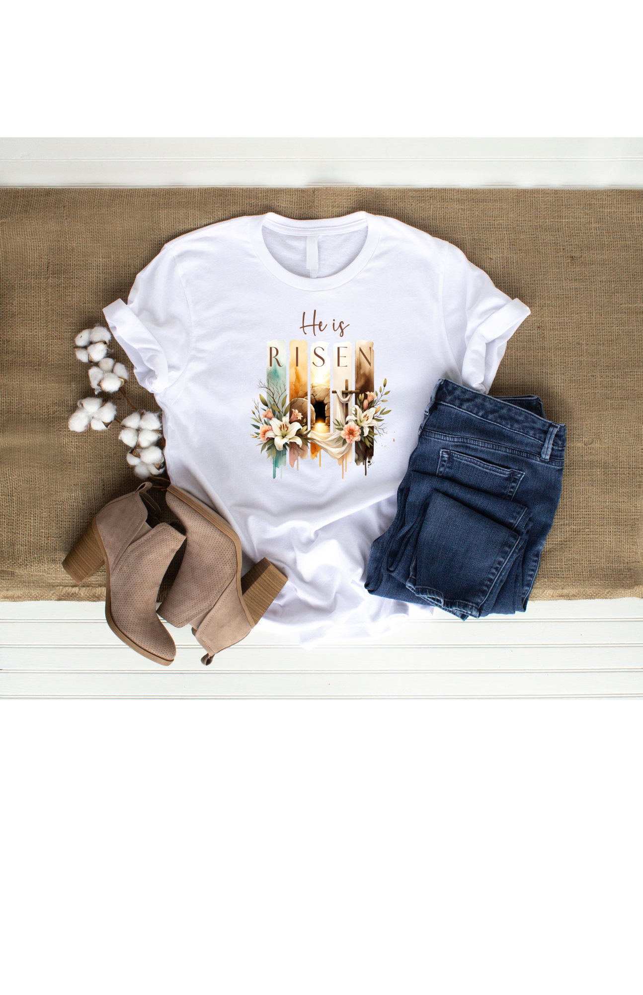He Is Risen Tee
