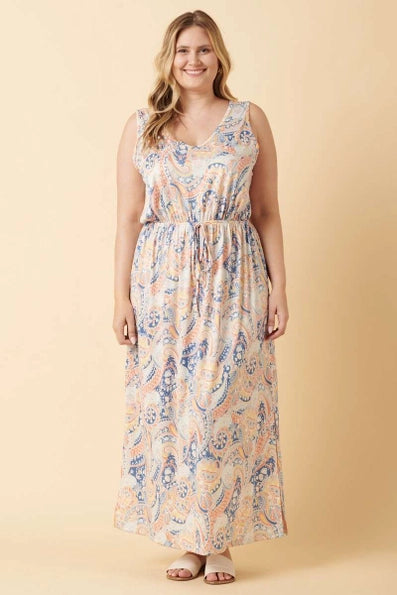 Mittoshop - Plus Paisley Maxi Dress