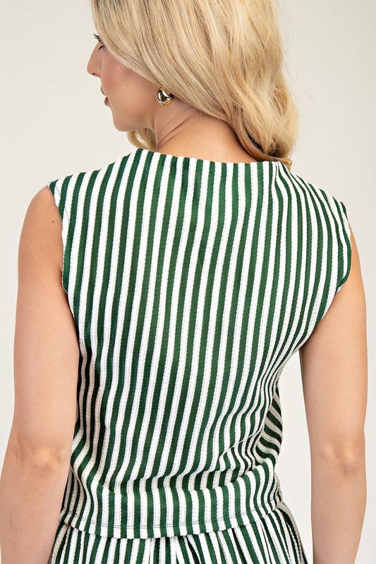 Sleeveless Mock Neck Knit Top