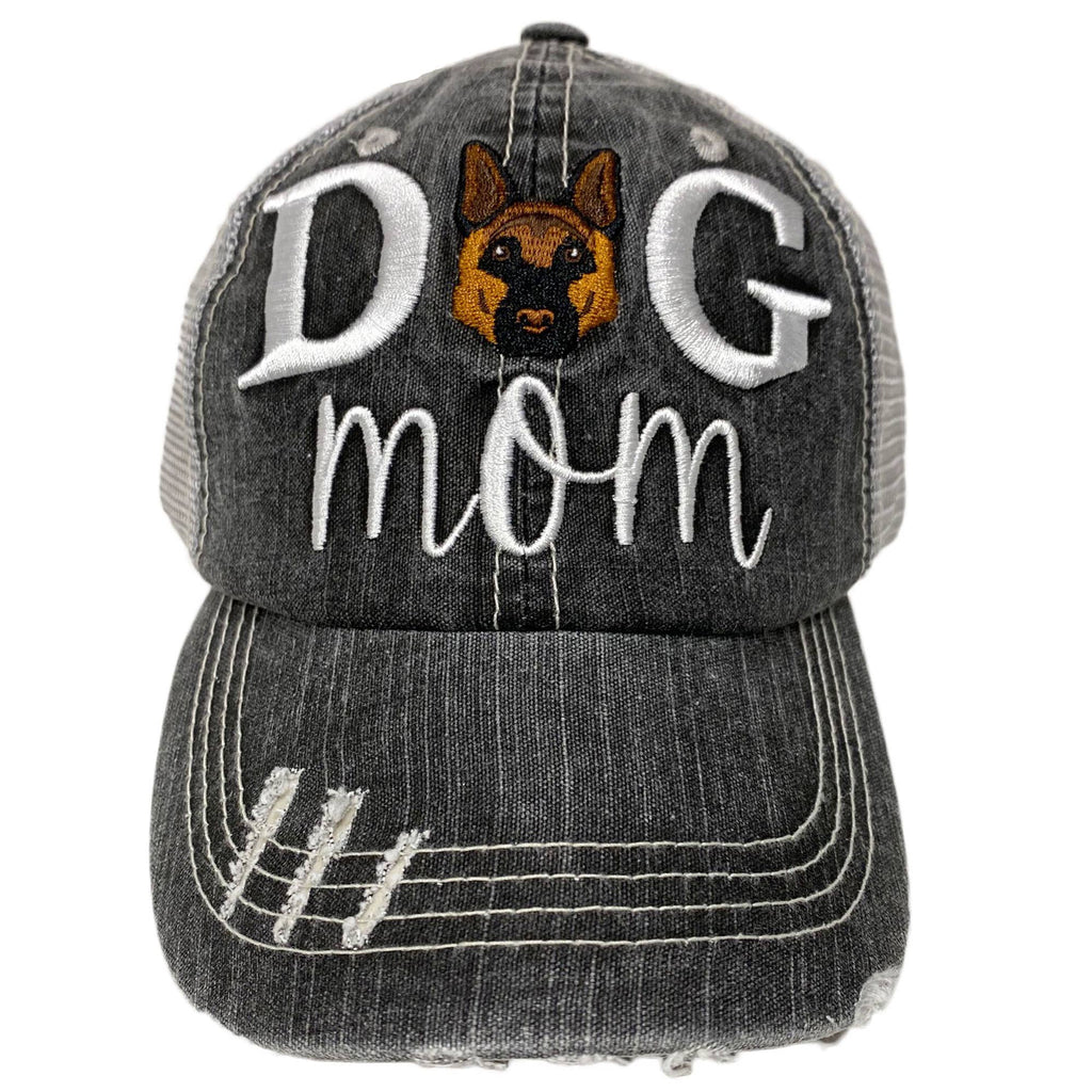 Dog Mom Women's Baseball Hats- 8 Breeds Embroidered