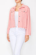 Origami - Pink Denim Jacket w/ AB stones