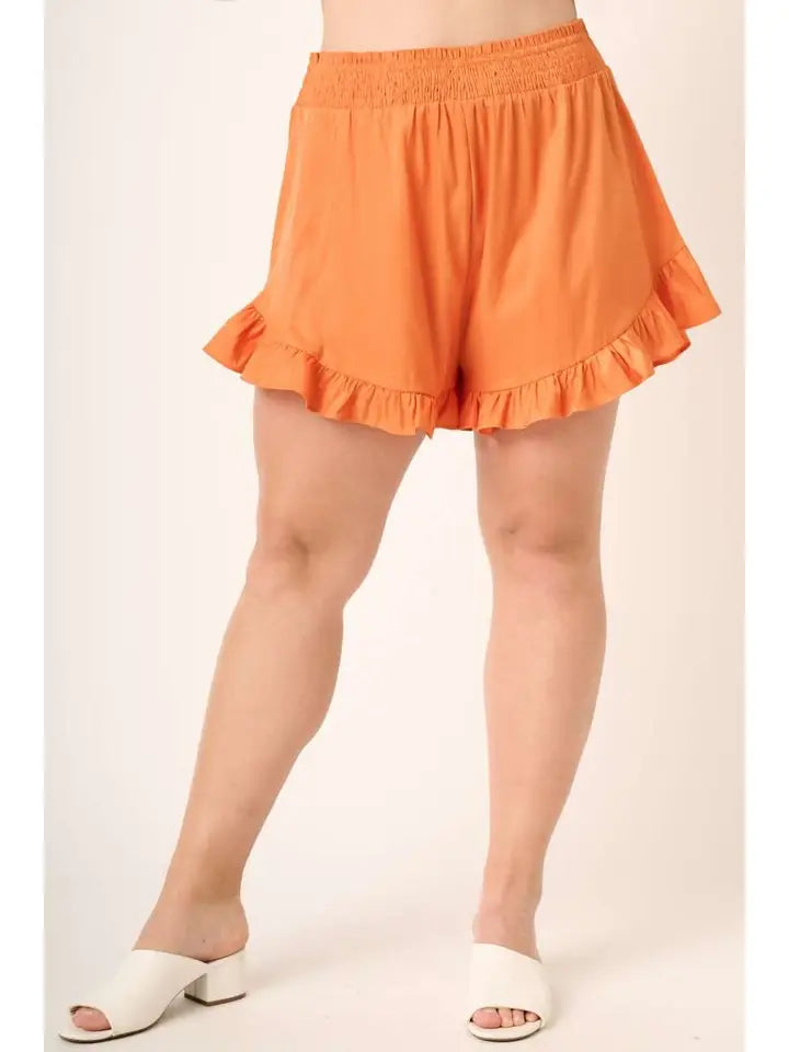 Mittoshop - Orange Ruffle Shorts