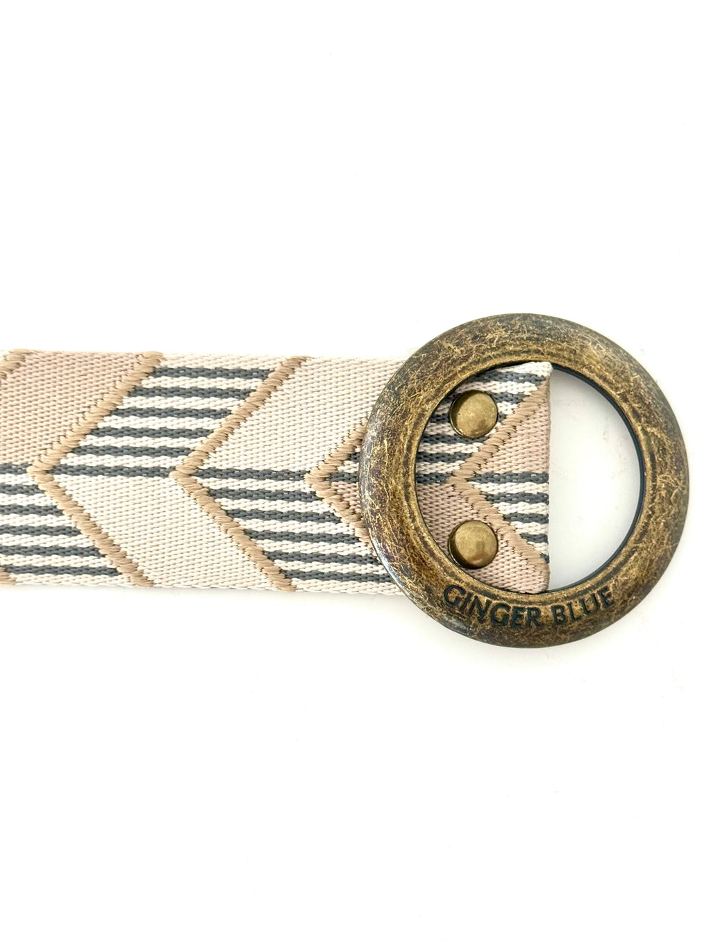 Ginger Blue - Modern Collection-Ivory Belt
