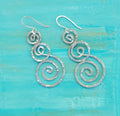 Triple Swirl Earrings