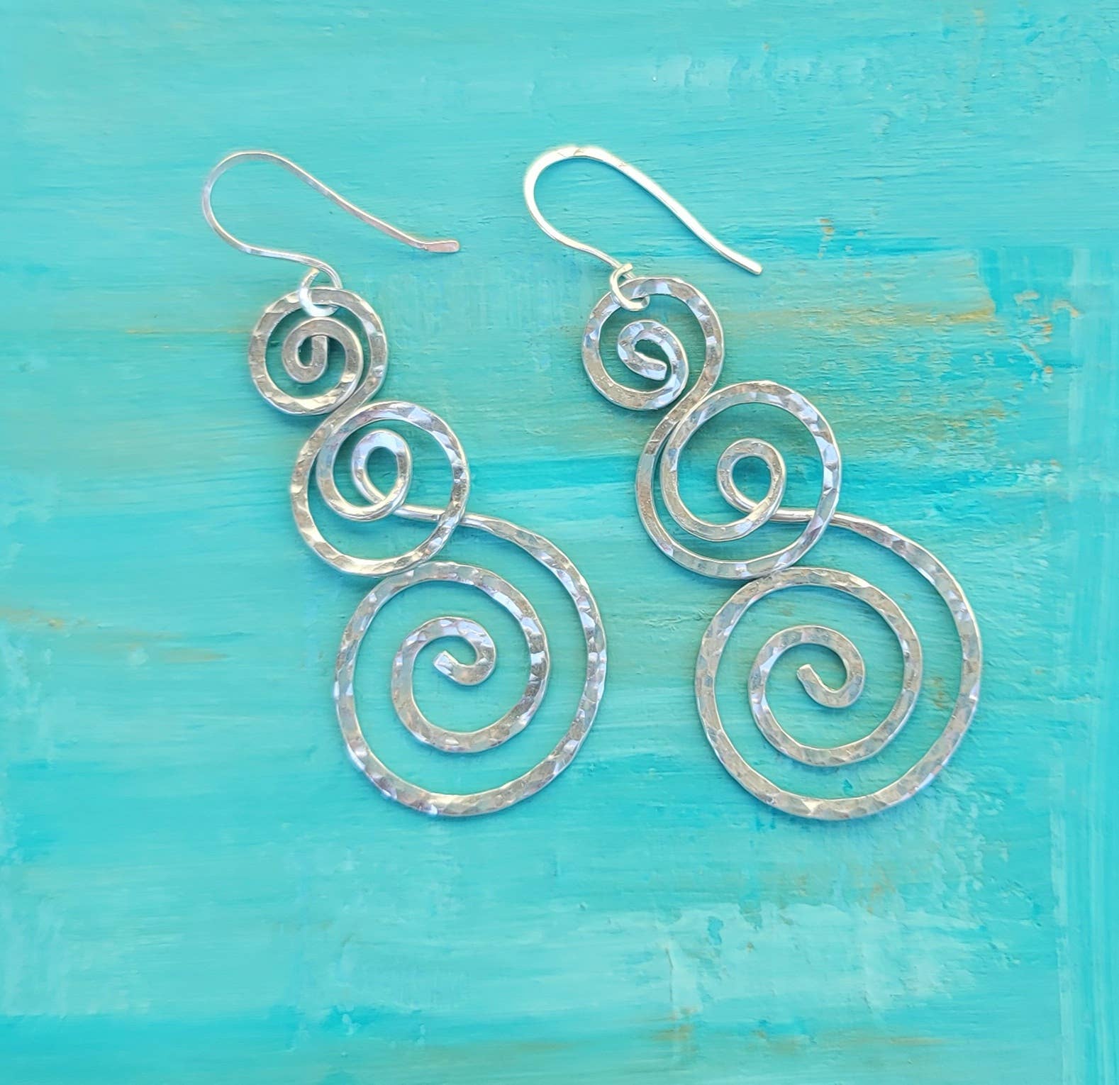 Triple Swirl Earrings
