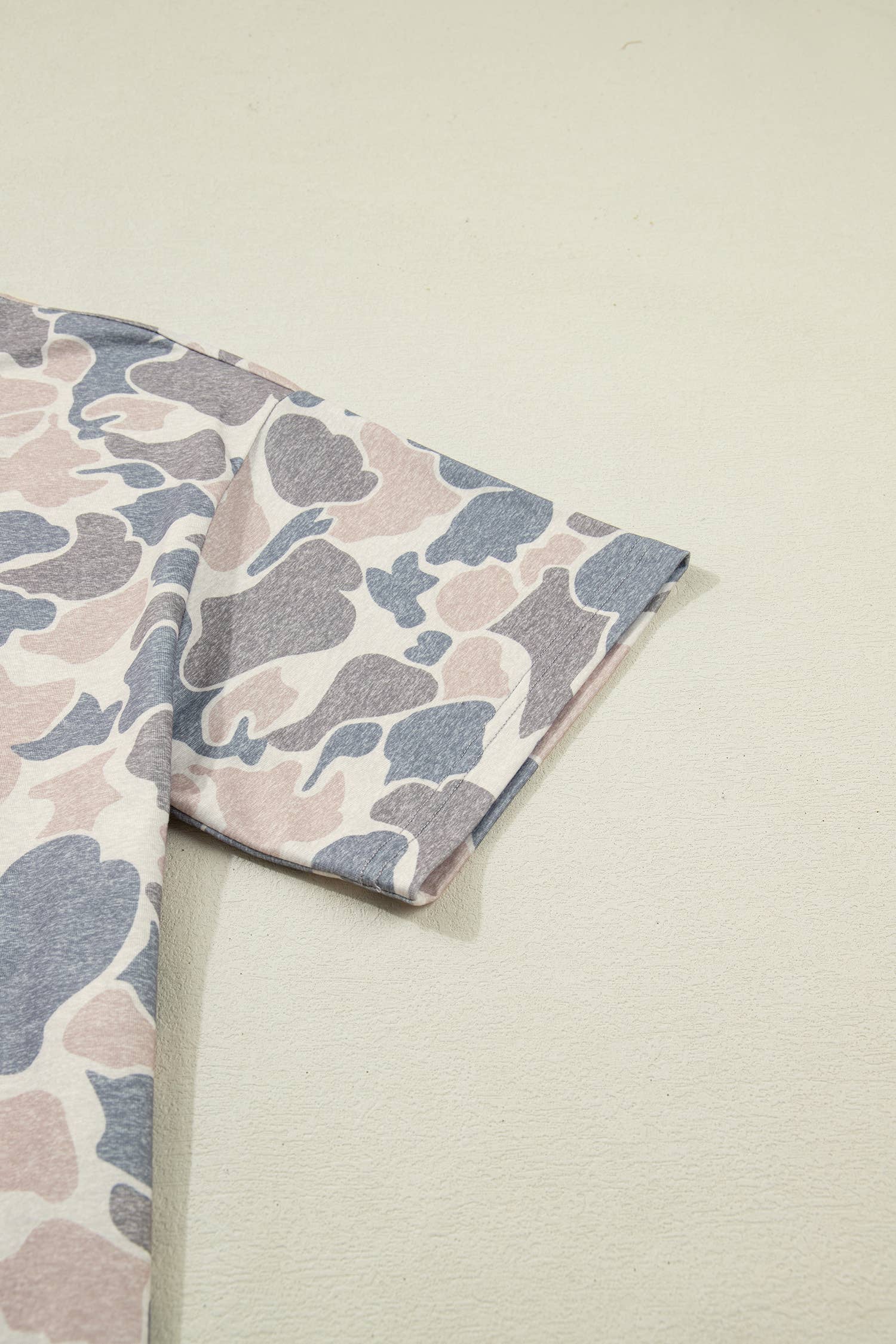 Camouflage Short Sleeve Top and Shorts Lounge Set (S-4X)