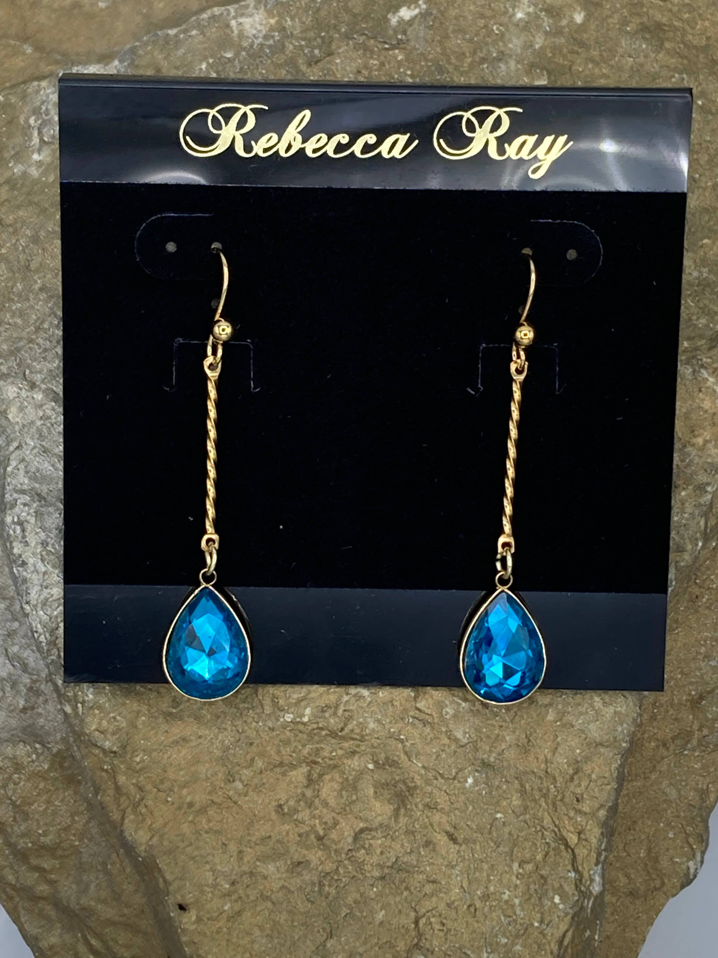 Twisted Crystal Earring drop