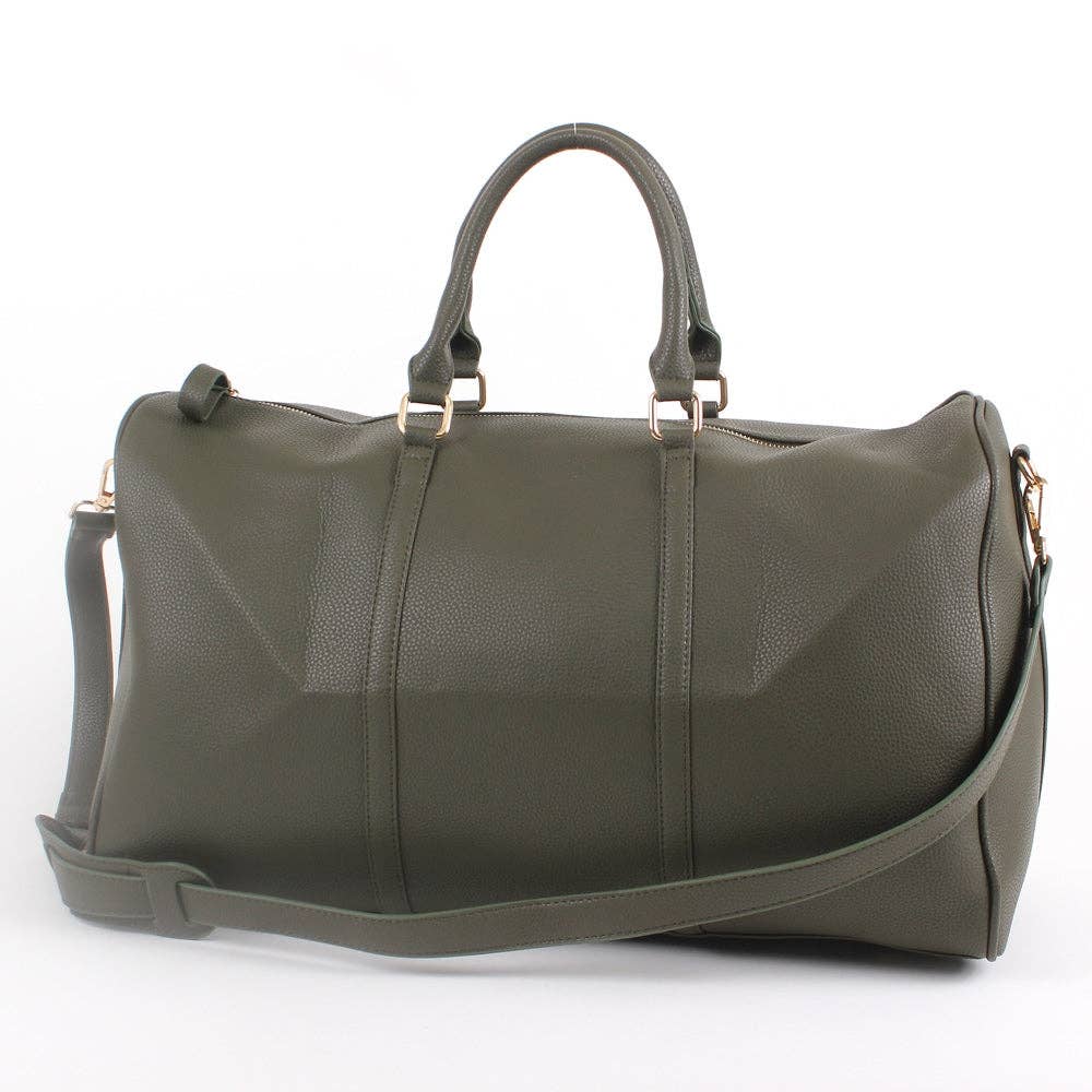 Leather Around Duffle Bag