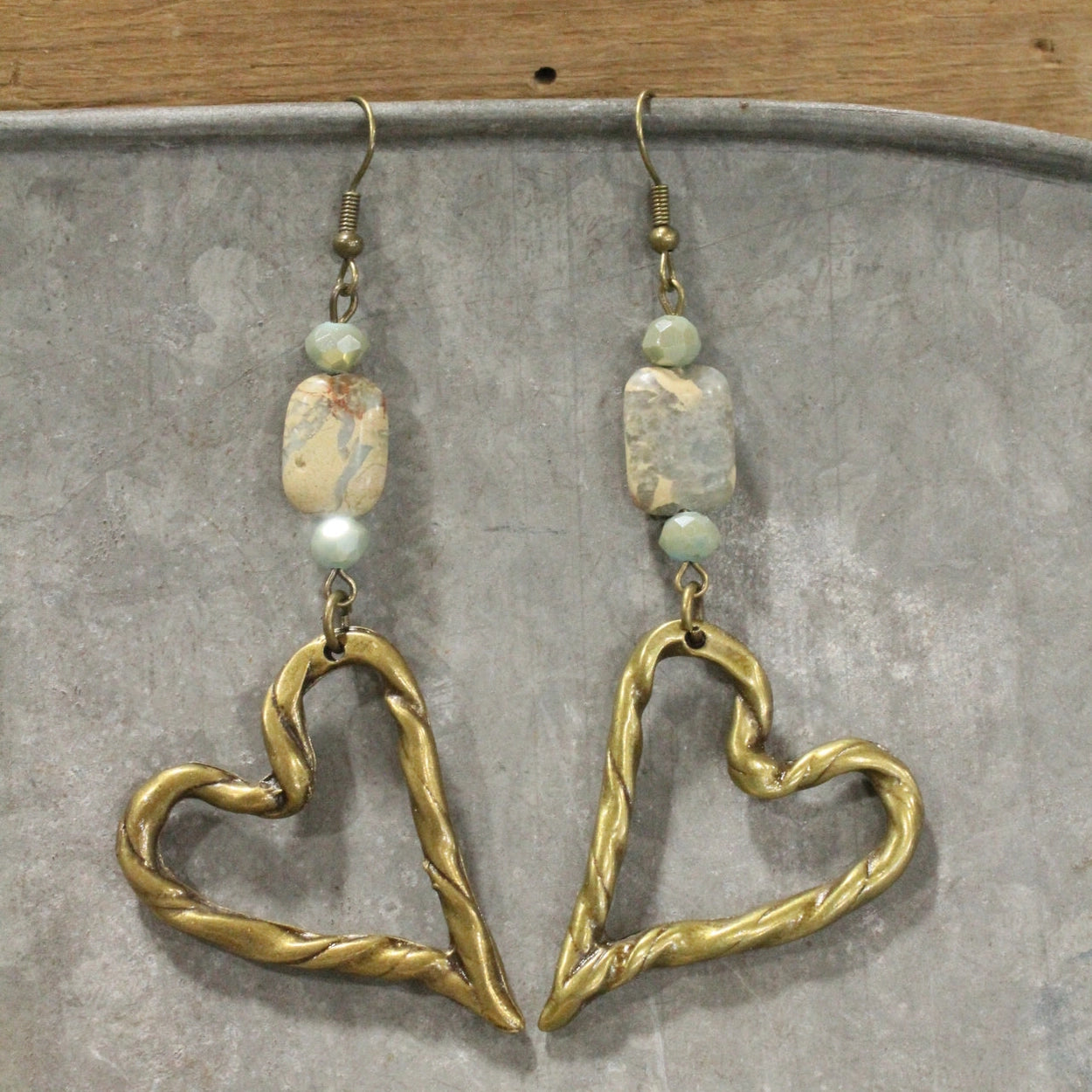 The Primitive Peddler - Warming My Heart Dangle Earrings