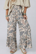 Spring 2026 Camo Print Wide Leg Casual Pants (S-XL)