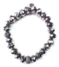 Faceted Glass Stretch Bracelet