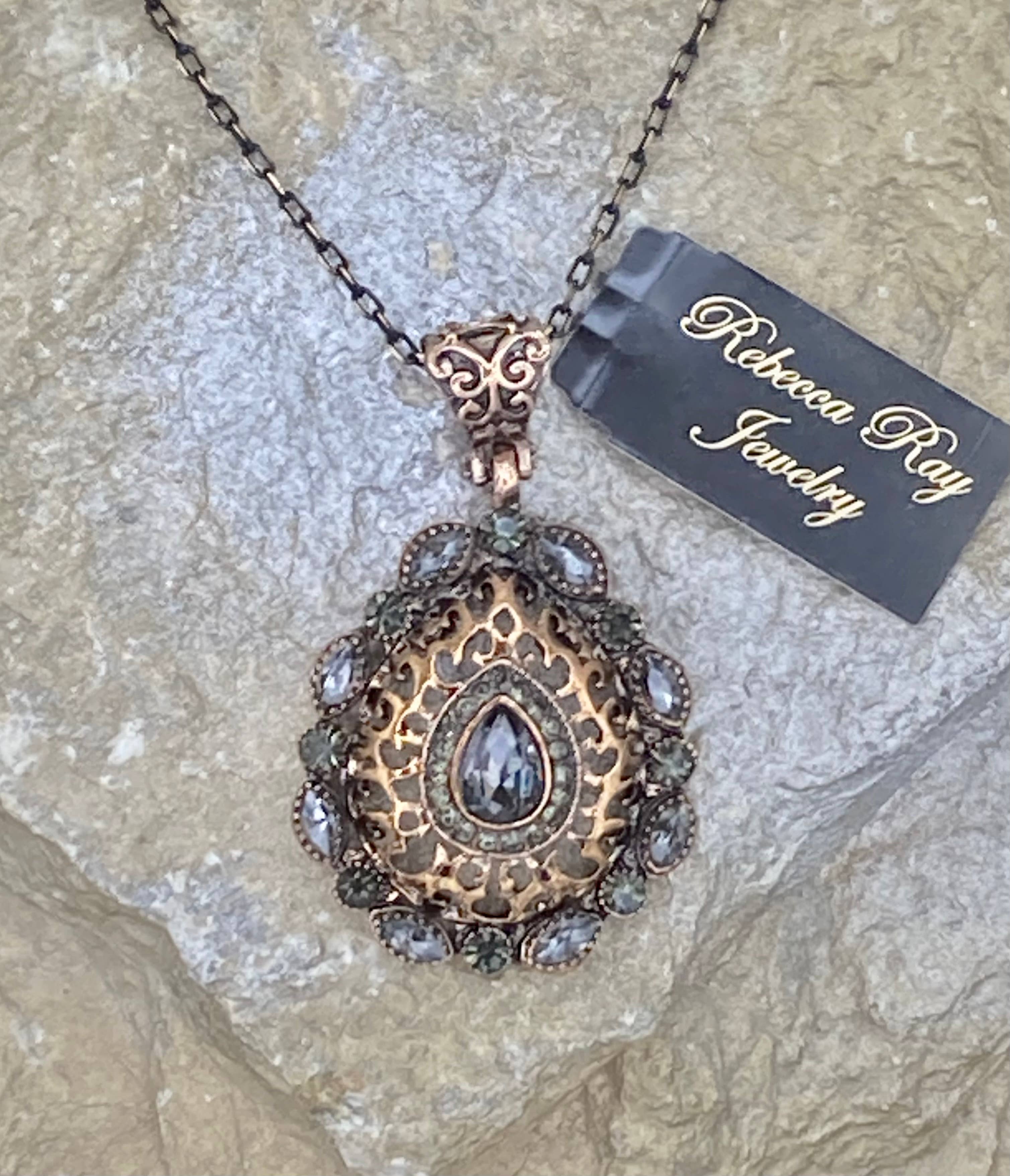Vintage Boho Crystal Necklace