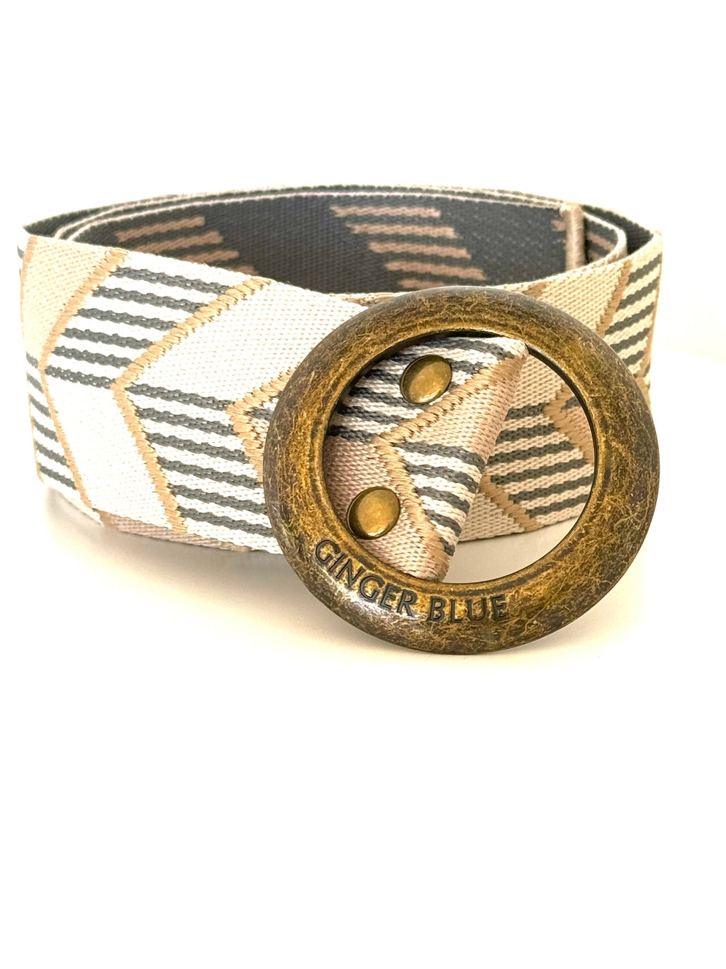 Ginger Blue - Modern Collection-Ivory Belt