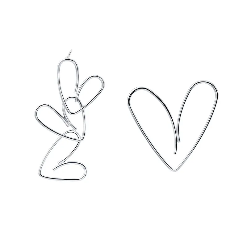 Mix-Match Heart Earrings