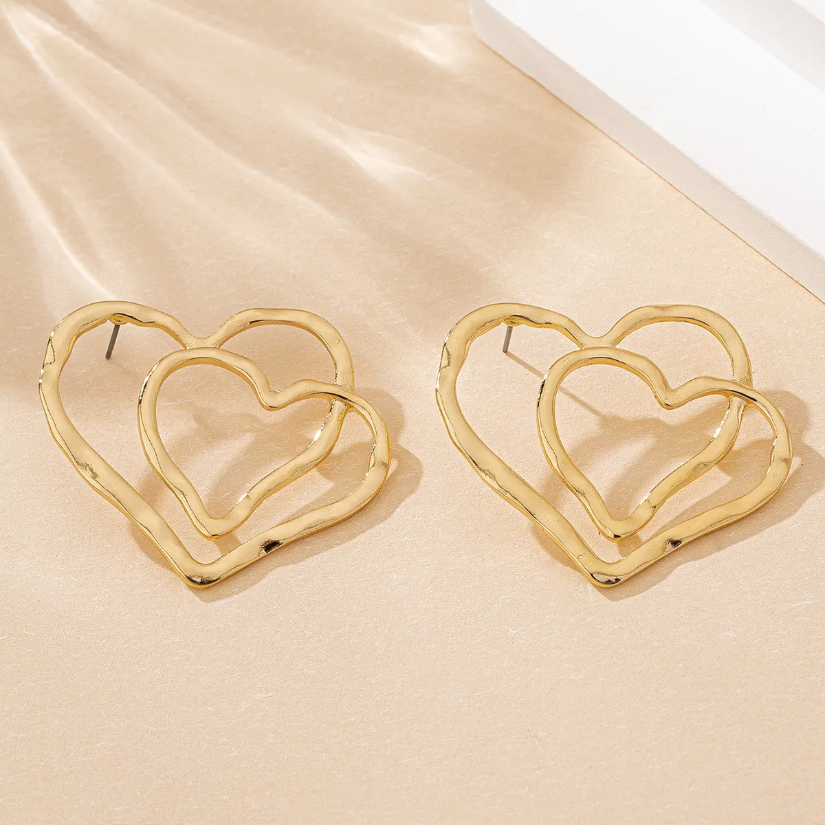 Infinity Double Heart Earrings