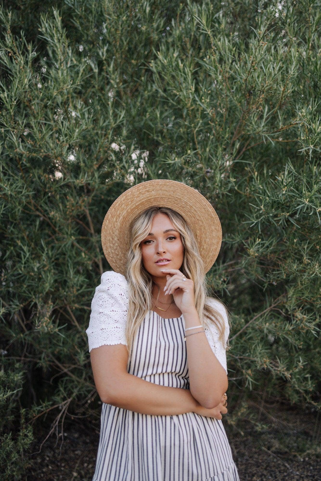 Elizabeth Overall Dress in Ivory Charcoal