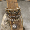 The Primitive Peddler - Rich & Golden Hematite Bracelet Set