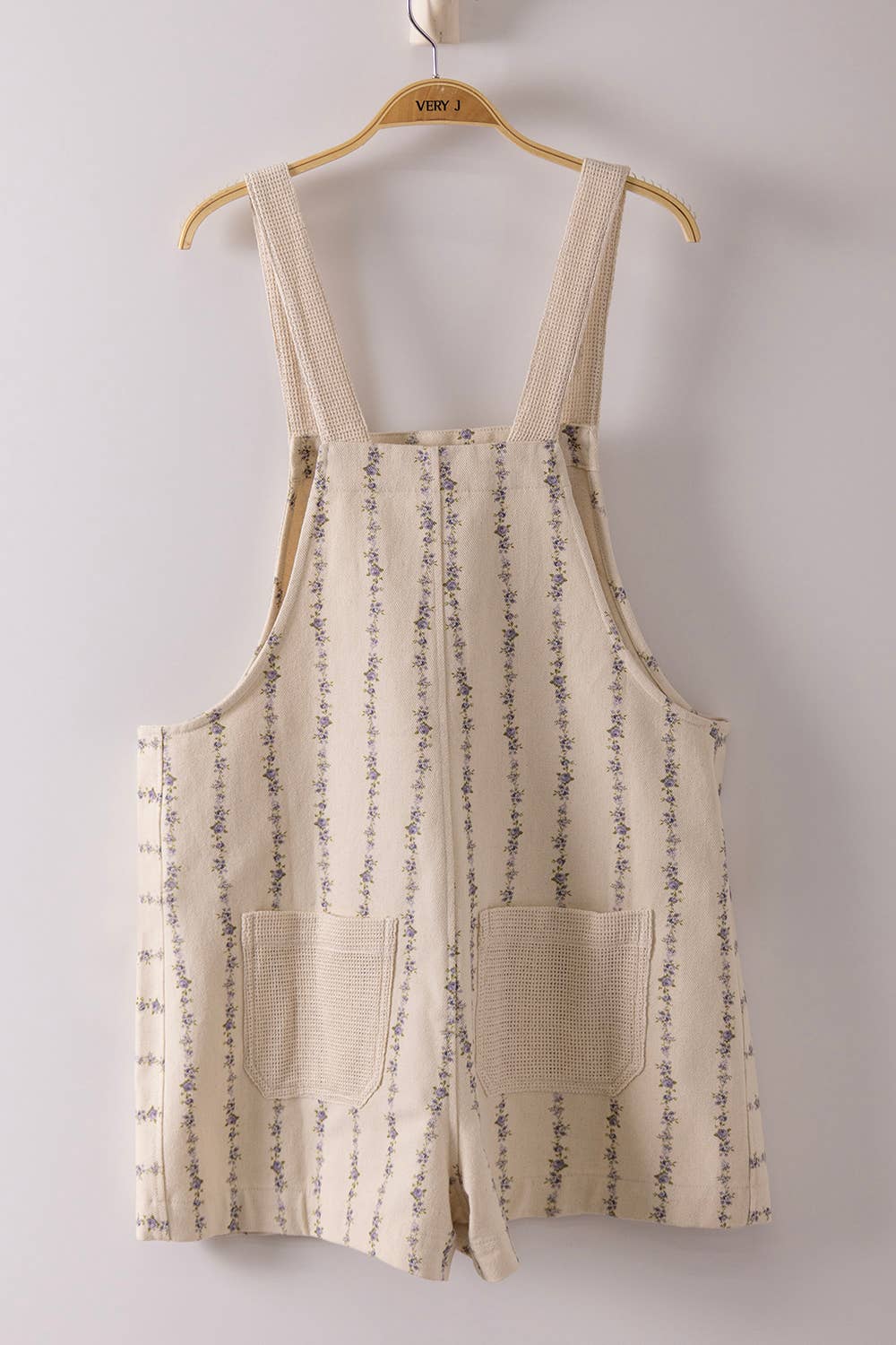 Floral Print Casual Overall