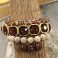 The Primitive Peddler - Rich & Golden Plum Bracelet Set