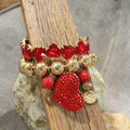 The Primitive Peddler - Double Heartbeat Bracelet Set