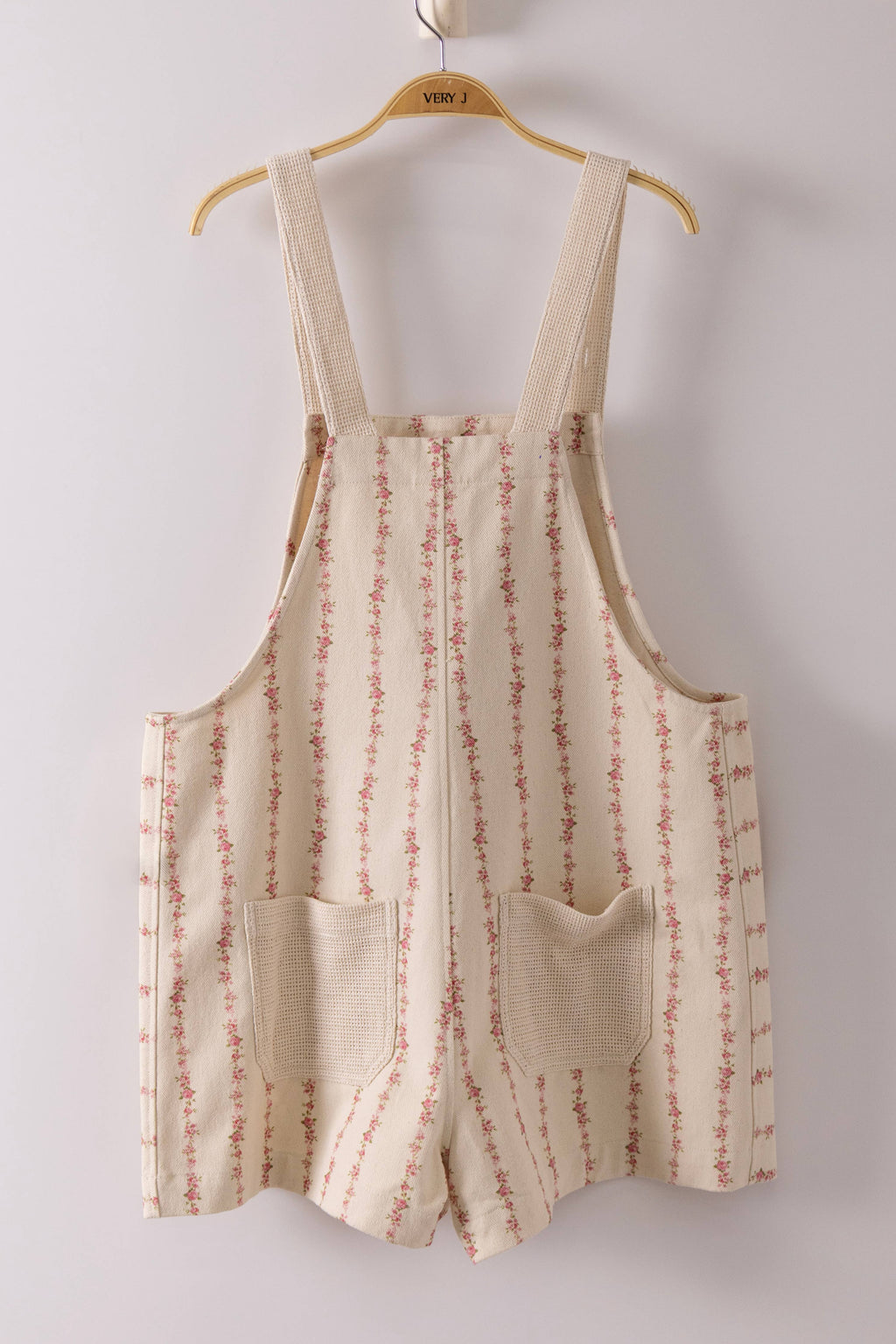 Floral Print Casual Overall