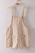 Floral Print Casual Overall