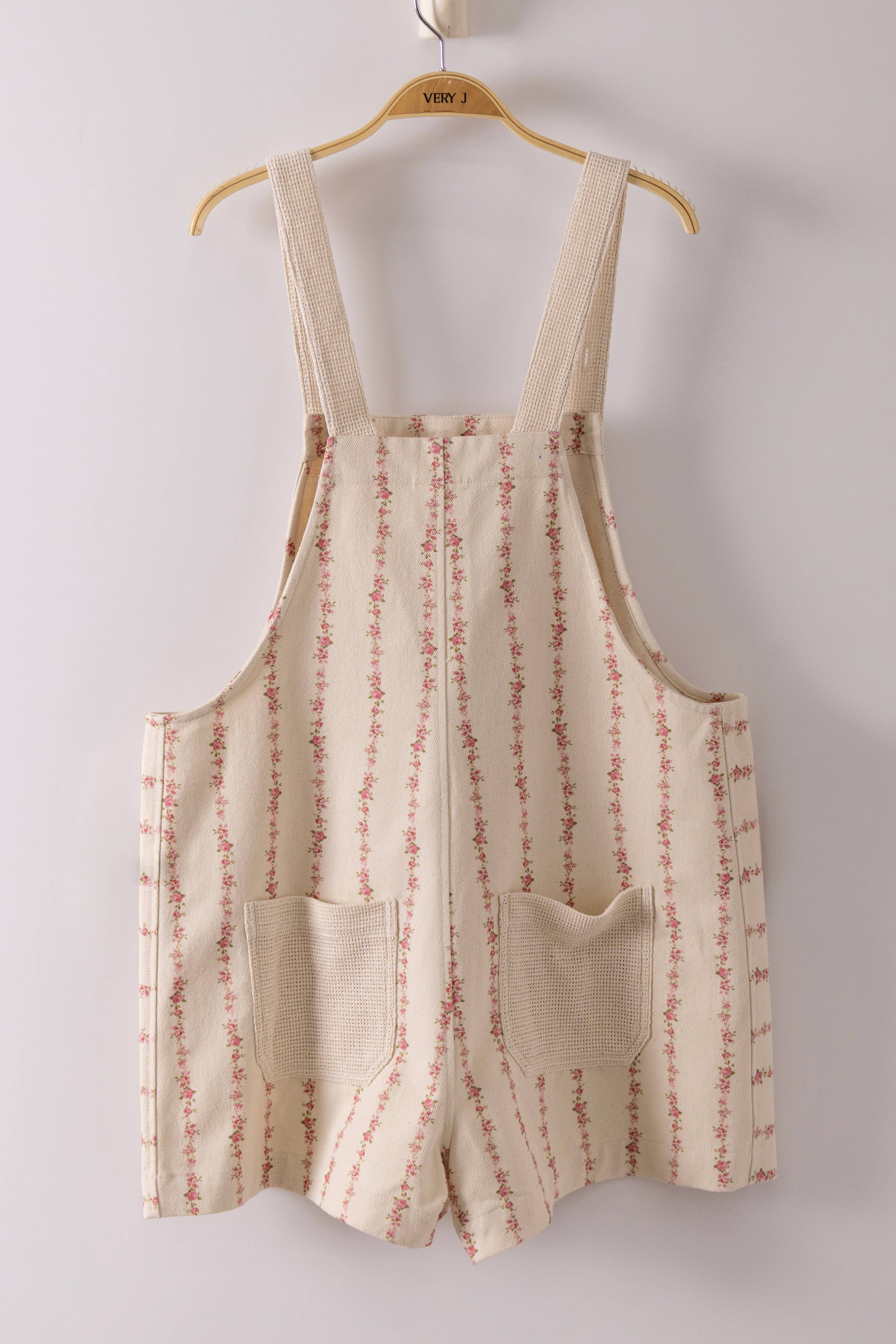 Floral Print Casual Overall