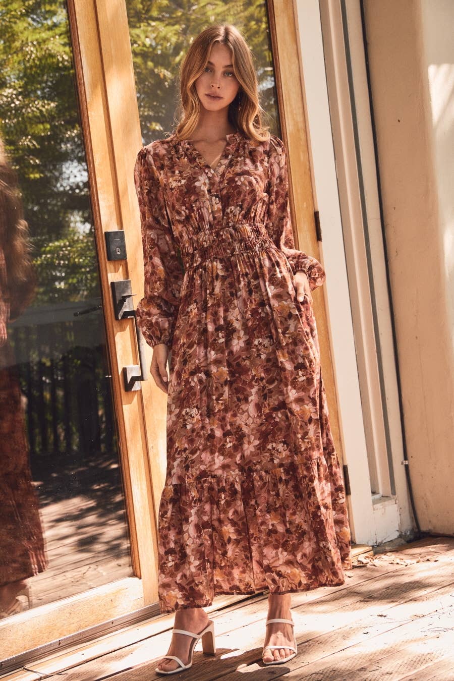 Floral Printed Midi Dress