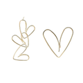 Mix-Match Heart Earrings
