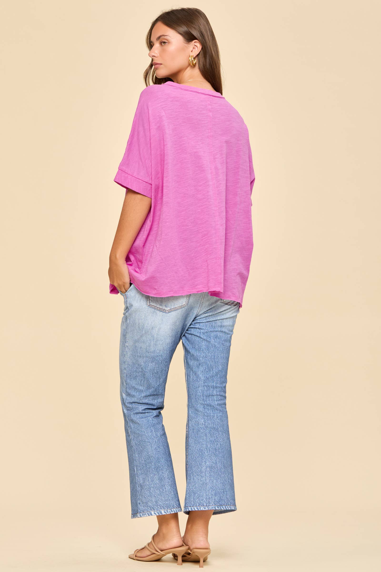 Cotton Slub Knit Top