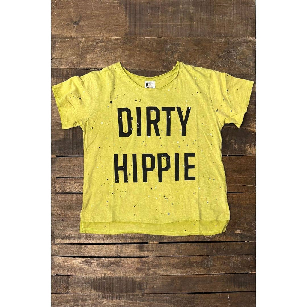 Dirty Hippie Tee - Chartreuse