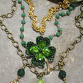 The Primitive Peddler - Four Leaf Clover Layered Necklace