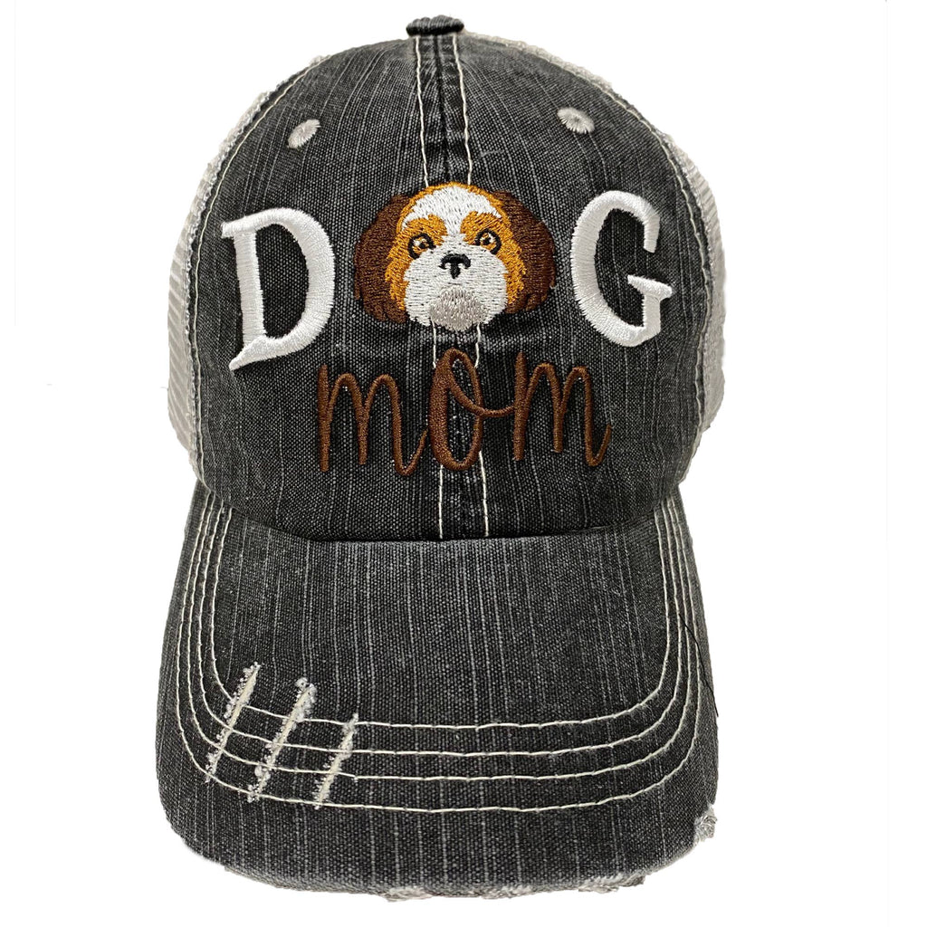Dog Mom Women's Baseball Hats- 8 Breeds Embroidered