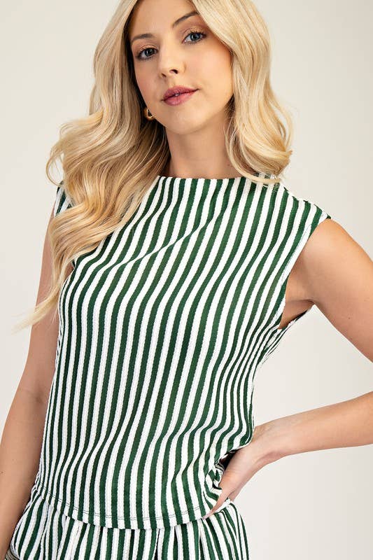 Sleeveless Mock Neck Knit Top
