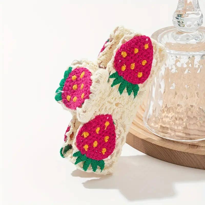 Pastoral Style Knitted Crochet Hair Claws