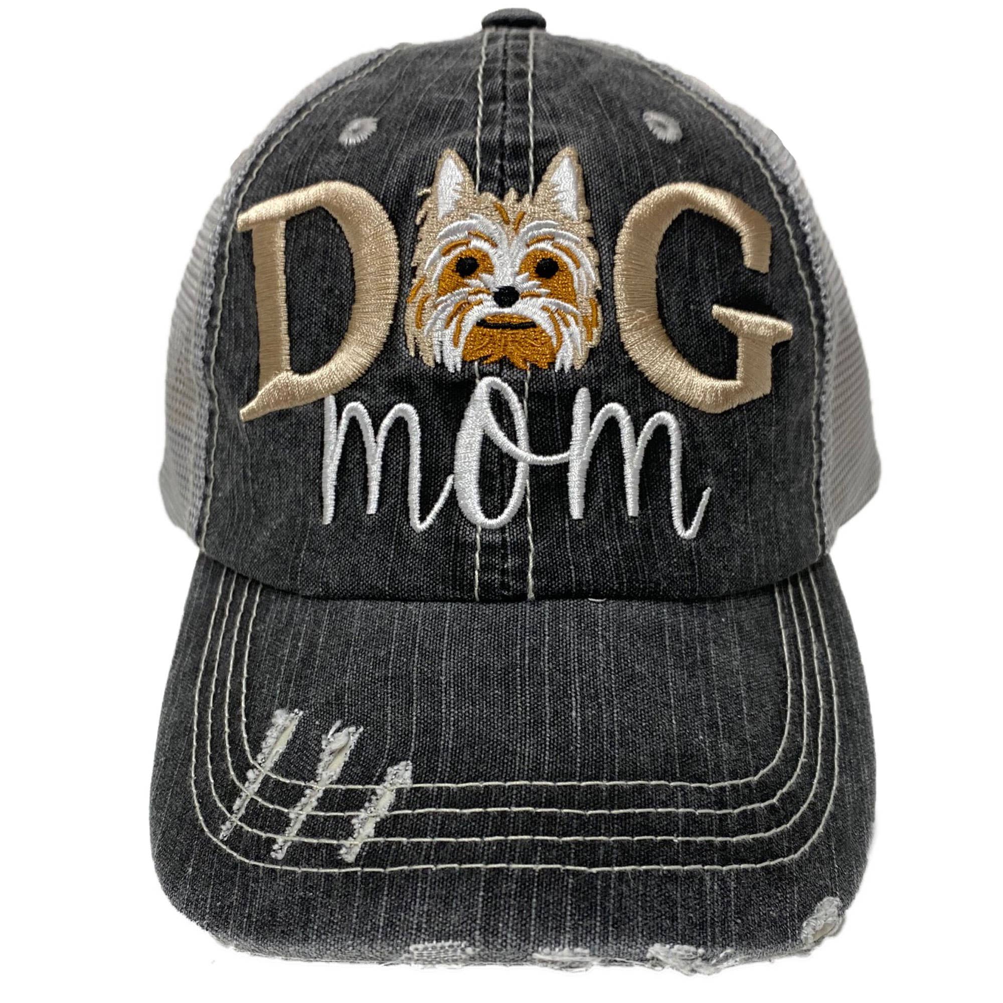 Dog Mom Women's Baseball Hats- 8 Breeds Embroidered