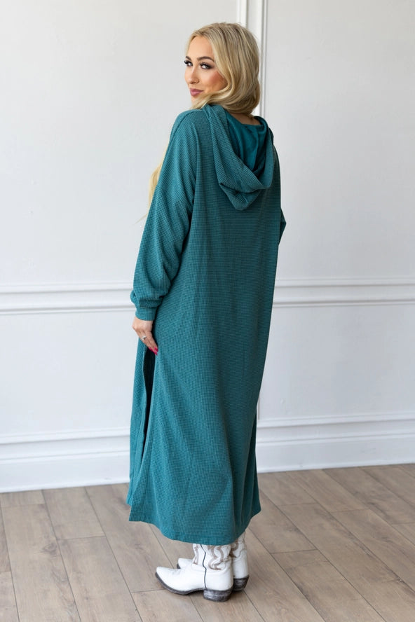 Dear Scarlett - Waffle Knit Thermal Duster