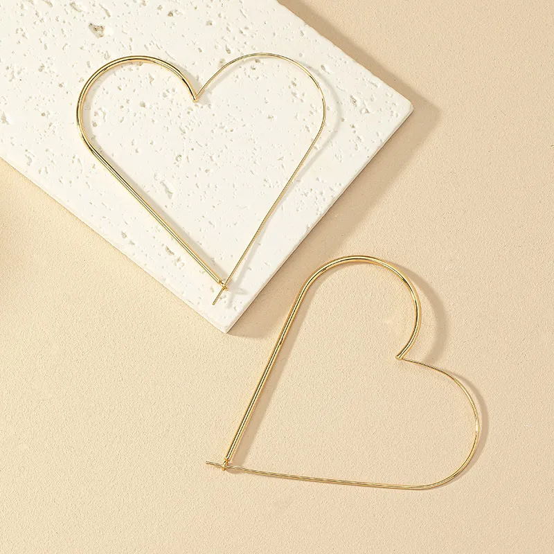 Heart Hoop Earrings