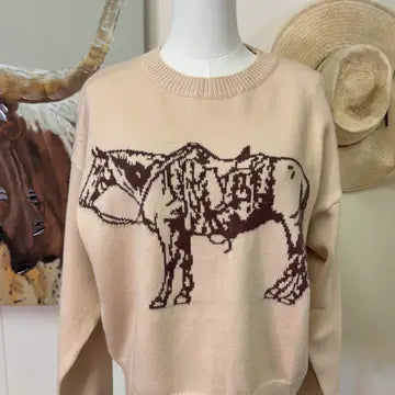 Rockin A Design Crewneck Sweater
