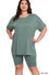 Zenana Matching Plus Shorts Set