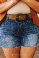 Lucky & Blessed - Floral Denim Shorts