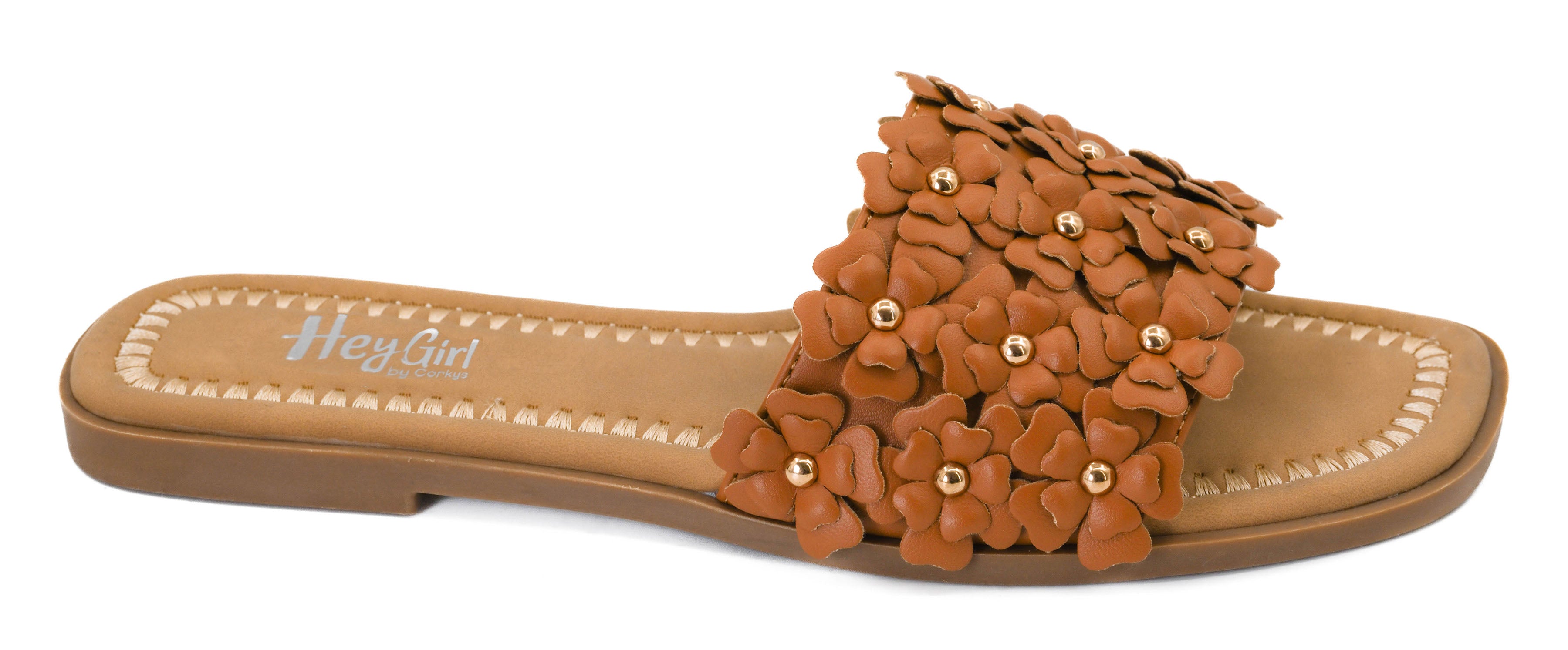 Corkys -  Hey Girl- Spring Fever Sandals in Cognac