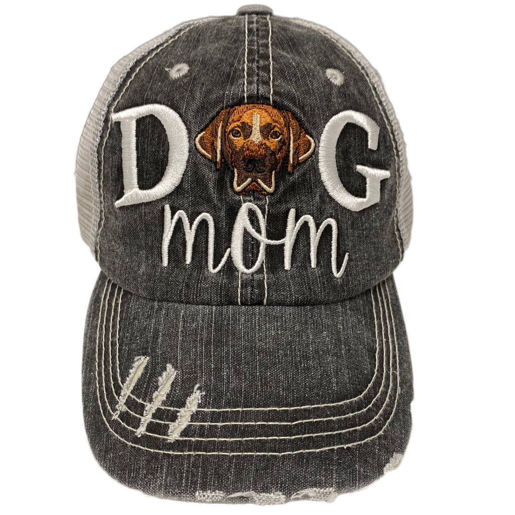 Dog Mom Women's Baseball Hats- 8 Breeds Embroidered